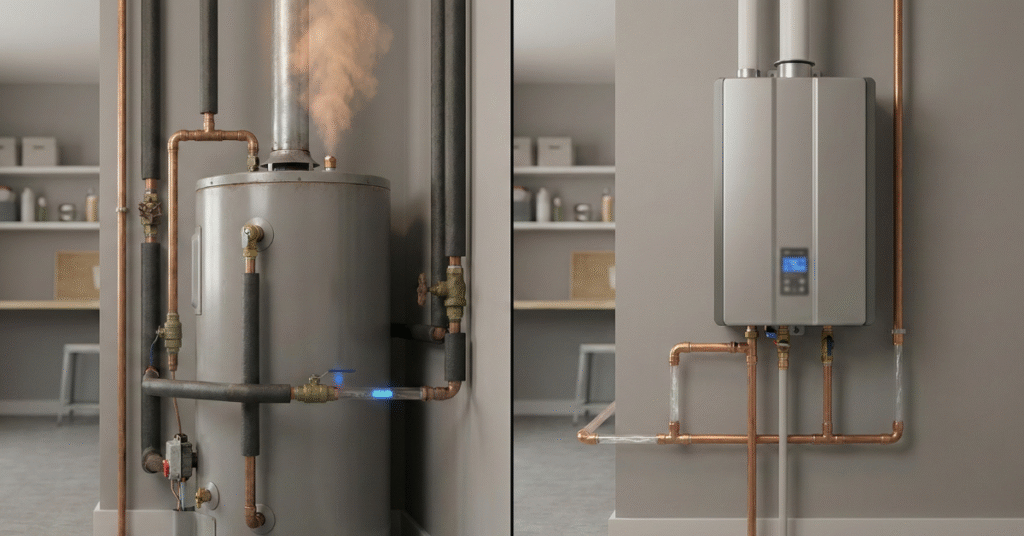 Tankless vs Tank Water Heater