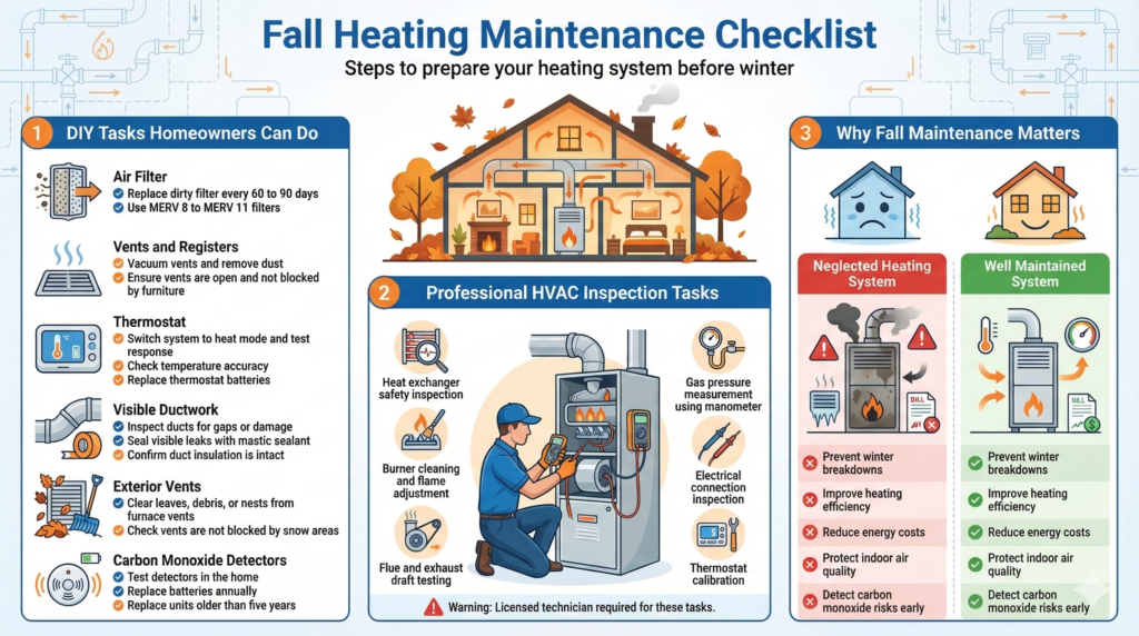 Seasonal Heating Maintenance Checklist