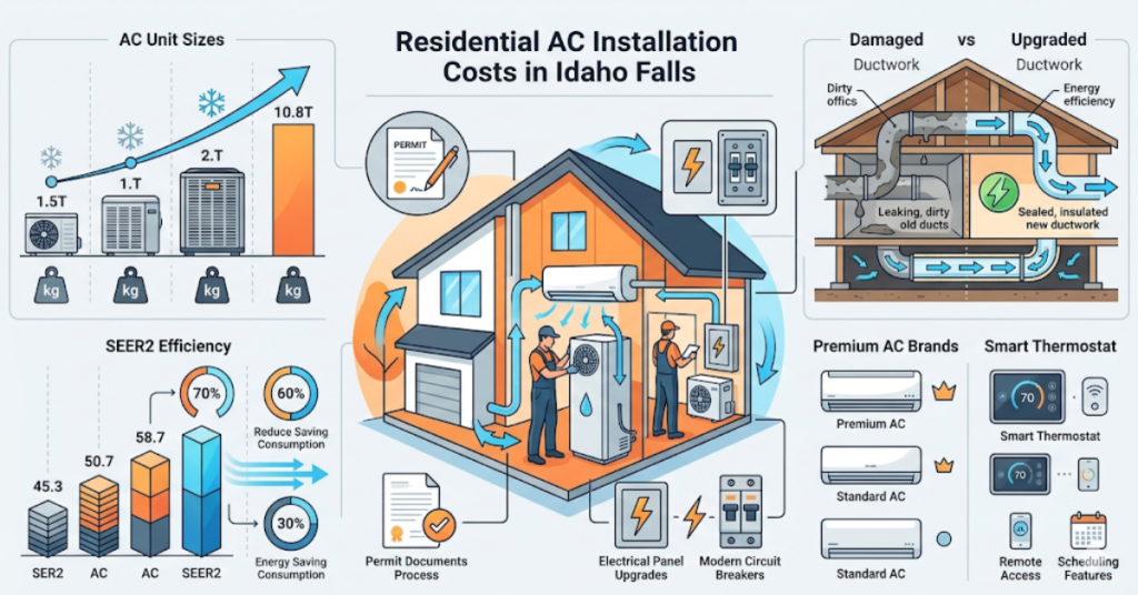 AC Installation Cost in Idaho Falls