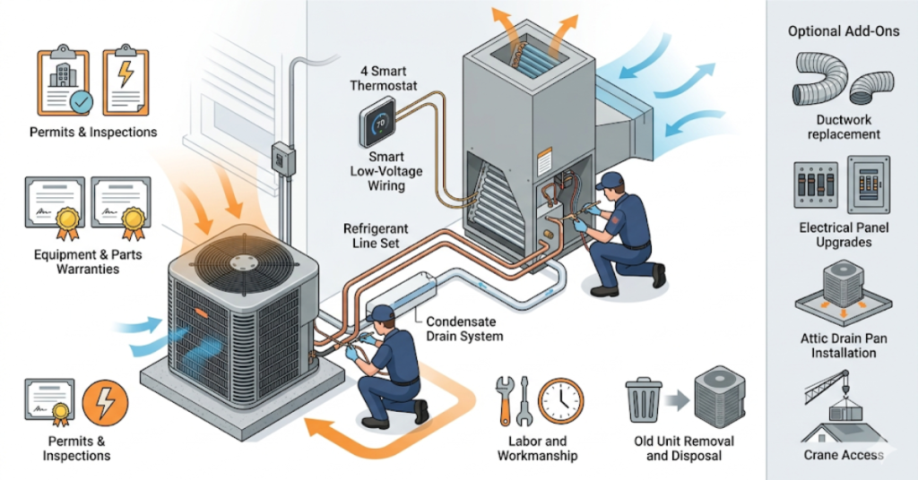 AC installation cost