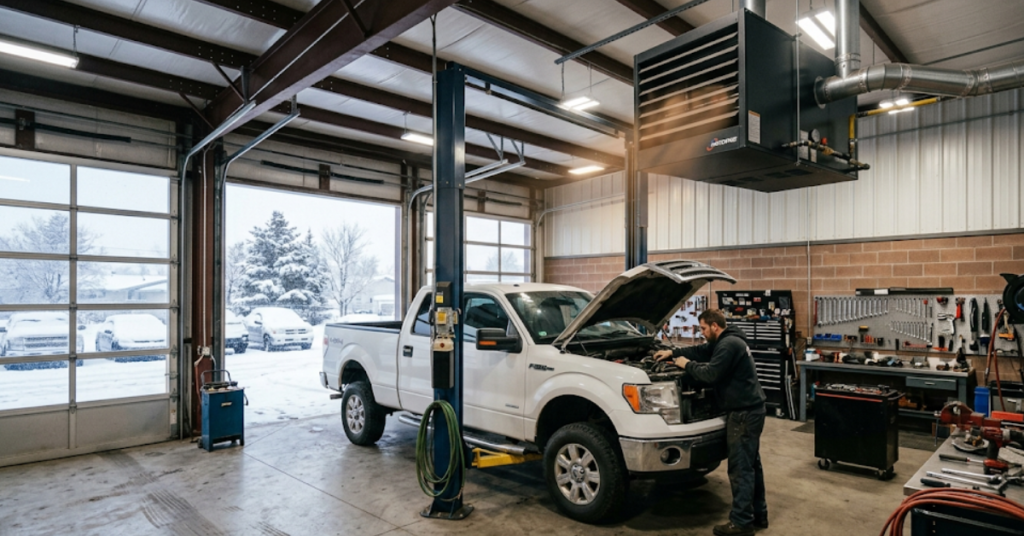 Gas Unit Heaters for Garages and Workshops 